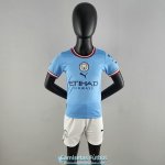 Camiseta Manchester City Ninos Primera Equipacion 2022/2023