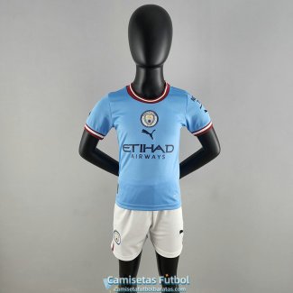 Camiseta Manchester City Ninos Primera Equipacion 2022/2023