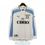 Camiseta Manga Larga Lazio Retro Segunda Equipacion 2000 2001