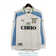 Camiseta Manga Larga Lazio Retro Segunda Equipacion 2000 2001