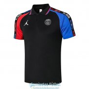 Camiseta PSG x JORDAN Polo Black Blue Red 2020-2021