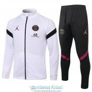 PSG x Jordan Chaqueta White + Pantalon 2020-2021