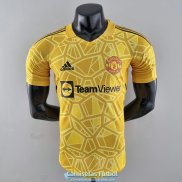 Camiseta Authentic Manchester United Portero Yellow 2022/2023