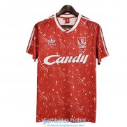 Camiseta Liverpool Retro Primera Equipacion 1989 1991