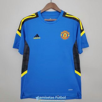 Camiseta Manchester United Training Blue IV 2021/2022