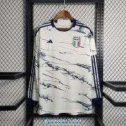 Camiseta Manga Larga Italia Segunda Equipacion 2023/2024