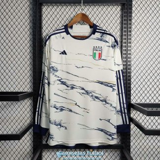 Camiseta Manga Larga Italia Segunda Equipacion 2023/2024