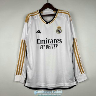 Camiseta Manga Larga Real Madrid Primera Equipacion 2023/2024
