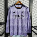 Camiseta Manga Larga Real Madrid Segunda Equipacion 2022/2023