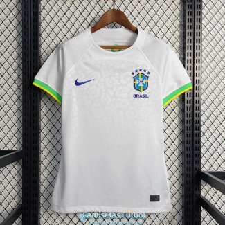 Camiseta Mujer Brasil White VI 2022/2023