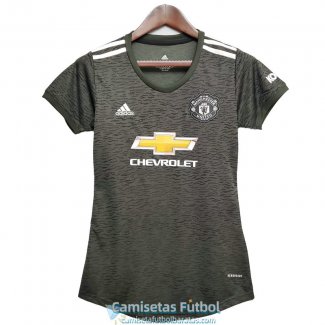 Camiseta Mujer Manchester United Segunda Equipacion 2020-2021