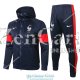 Francia Chaqueta Capucha Navy Red + Pantalon 2020-2021