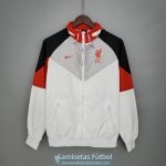 Liverpool Chaqueta Rompevientos Black White Red 2021/2022