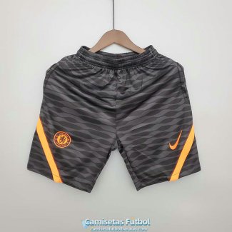 Pantalon Corto Chelsea Training Black Grey VI 2021/2022