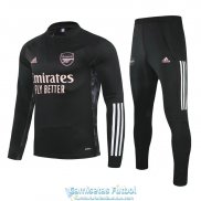 Arsenal Sudadera De Entrenamiento Black Pink + Pantalon 2020-2021