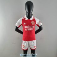 Camiseta Arsenal Ninos Primera Equipacion 2022/2023