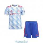 Camiseta Manchester United Ninos Segunda Equipacion 2021/2022