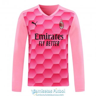 Camiseta Manga Larga AC Milan Portero Pink 2020/2021