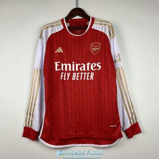Camiseta Manga Larga Arsenal Primera Equipacion 2023/2024
