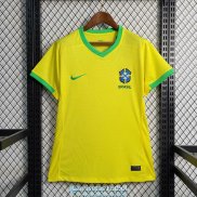 Camiseta Mujer Brasil Primera Equipacion 2023/2024