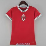 Camiseta Mujer Gales Red I 2022/2023