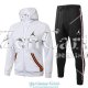 PSG x Jordan Chaqueta Capucha White Orange + Pantalon 2020-2021
