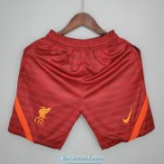 Pantalon Corto Liverpool Training Red 2021/2022