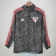 Sao Paulo FC Chaqueta Rompevientos Black Pattern 2021/2022