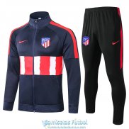 Atletico De Madrid Chaqueta Navy + Pantalon 2020-2021