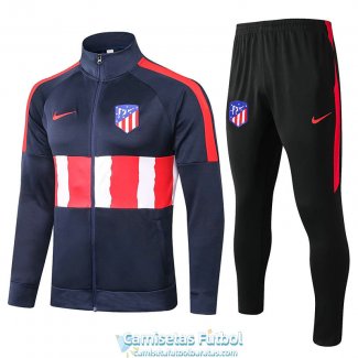 Atletico De Madrid Chaqueta Navy + Pantalon 2020-2021
