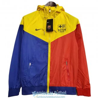 Barcelona Chaqueta Rompevientos Blue Red Yellow 2020-2021