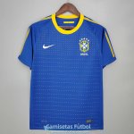 Camiseta Brasil Retro Segunda Equipacion 2010 2011
