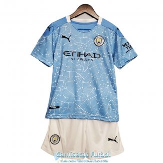 Camiseta Manchester City Ninos Primera Equipacion 2020-2021
