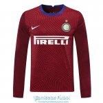 Camiseta Manga Larga Inter Milan Portero Red 2020/2021