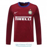 Camiseta Manga Larga Inter Milan Portero Red 2020/2021
