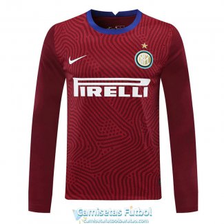 Camiseta Manga Larga Inter Milan Portero Red 2020/2021