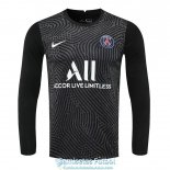 Camiseta Manga Larga PSG Portero Black 2020/2021