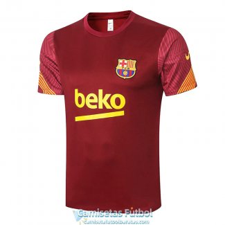 Camiseta Barcelona Training Burgundy 2020-2021