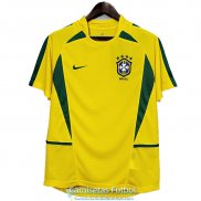 Camiseta Brasil Retro Primera Equipacion 2002 2003