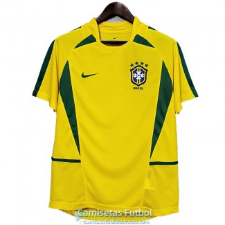 Camiseta Brasil Retro Primera Equipacion 2002 2003