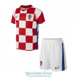 Camiseta Croacia Ninos Primera Equipacion 2021/2022