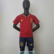 Camiseta Espana Ninos Primera Equipacion 2022/2023