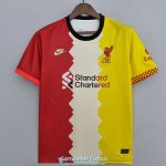 Camiseta Liverpool Training Suit Red Yellow I 2022/2023
