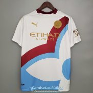 Camiseta Manchester City Training Red White Blue 2021/2022