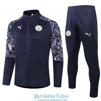 Manchester City Chaqueta Navy + Pantalon 2020-2021