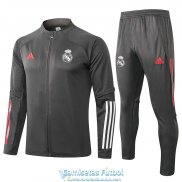 Real Madrid Chaqueta Grey + Pantalon 2020-2021