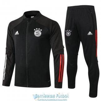 Bayern Munich Chaqueta Black + Pantalon 2020-2021