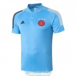 Camiseta Ajax Polo Blue 2020-2021
