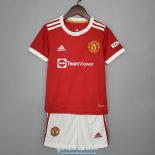 Camiseta Manchester United Ninos Primera Equipacion 2021/2022