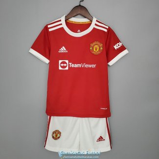 Camiseta Manchester United Ninos Primera Equipacion 2021/2022